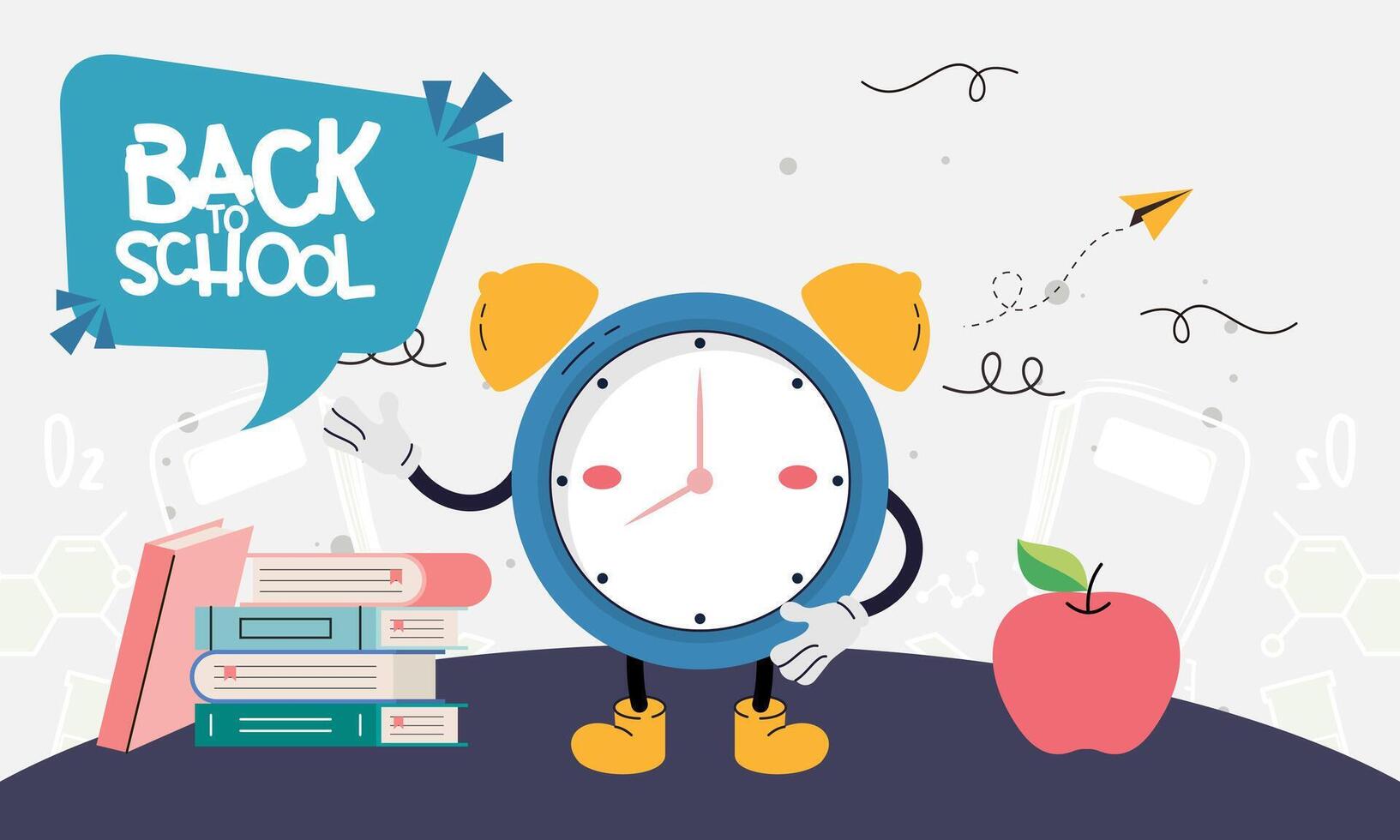 Back to school poster vector