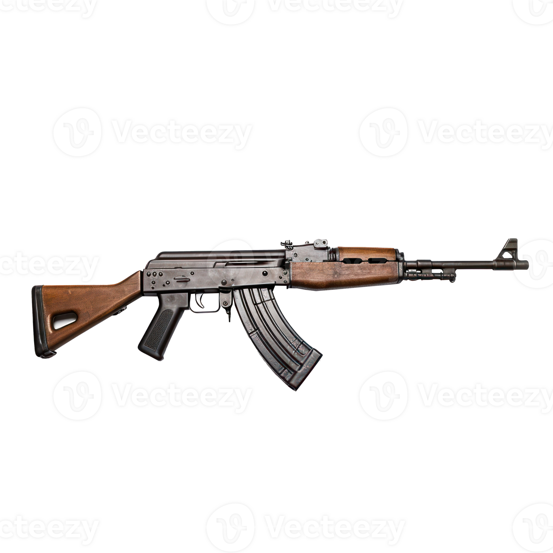 an ak 47 machine gun on a transparent background 47455976 PNG