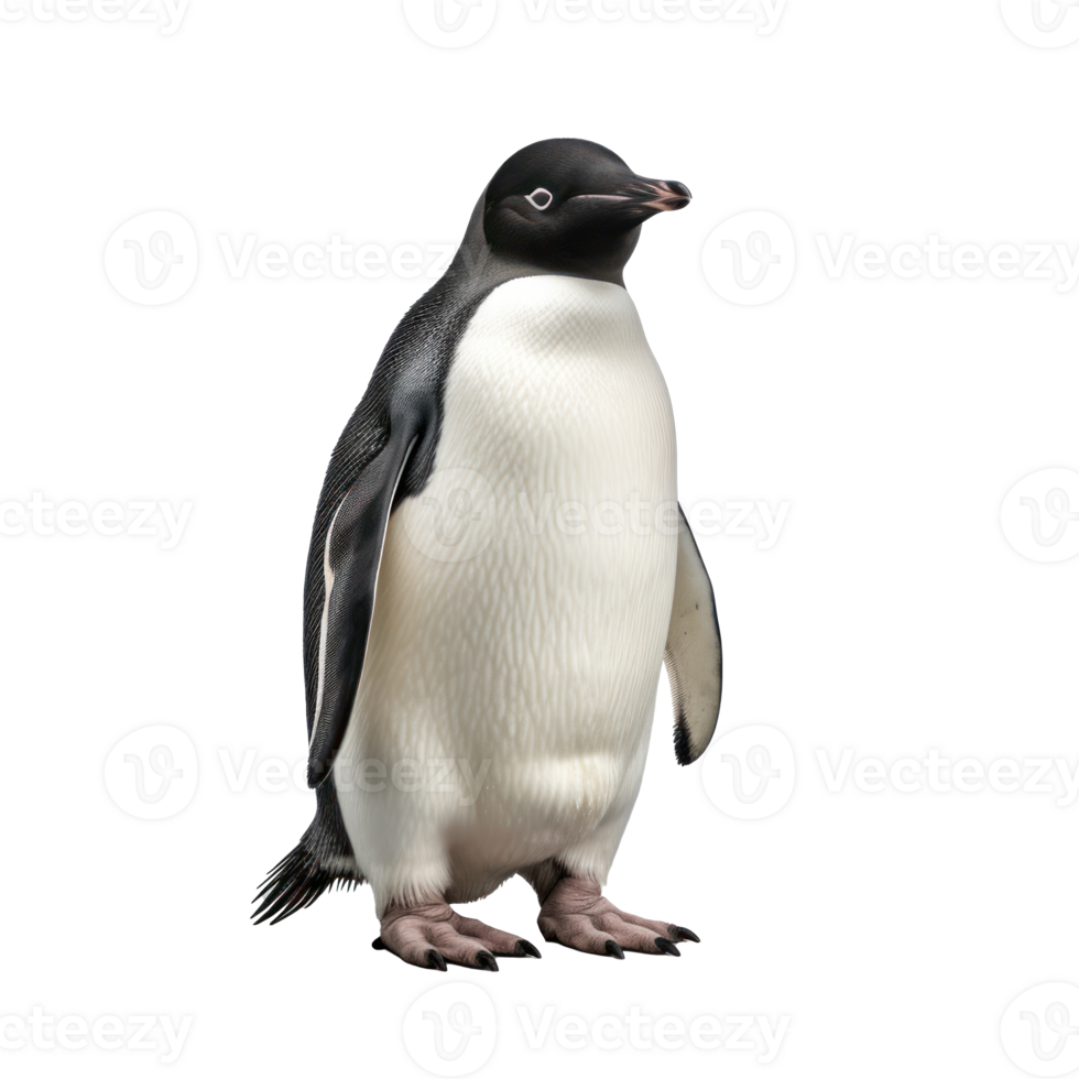 a penguin standing on a transparent background png