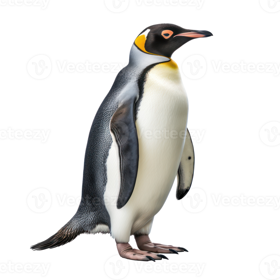 a penguin standing on a transparent background png