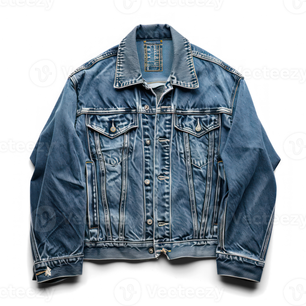 denim jacket on a transparent background png