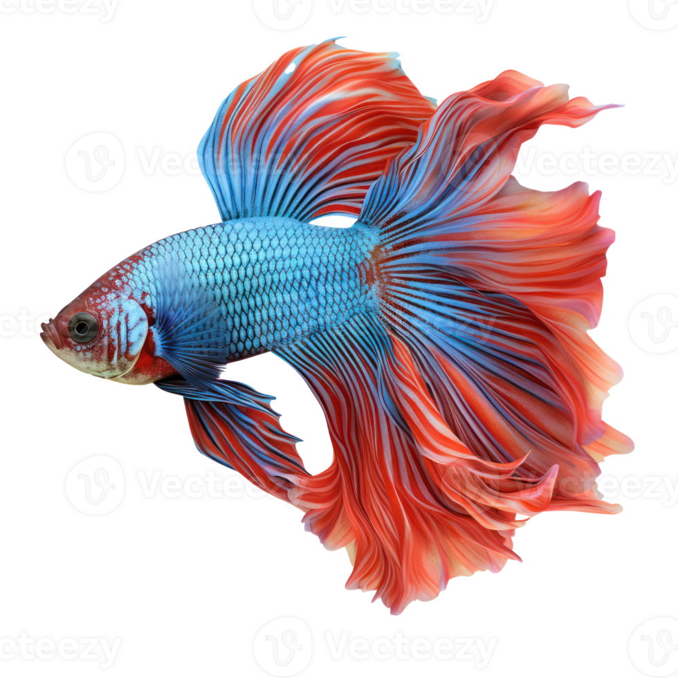 siamese fighting fish, transparent background png