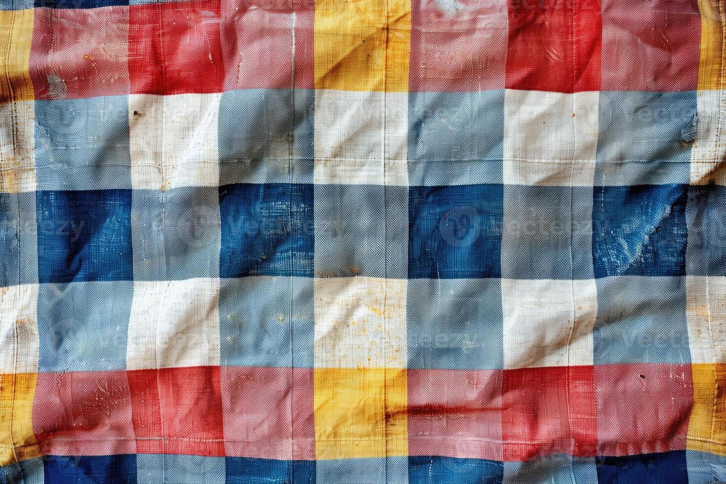 Gingham checkered pattern. photo