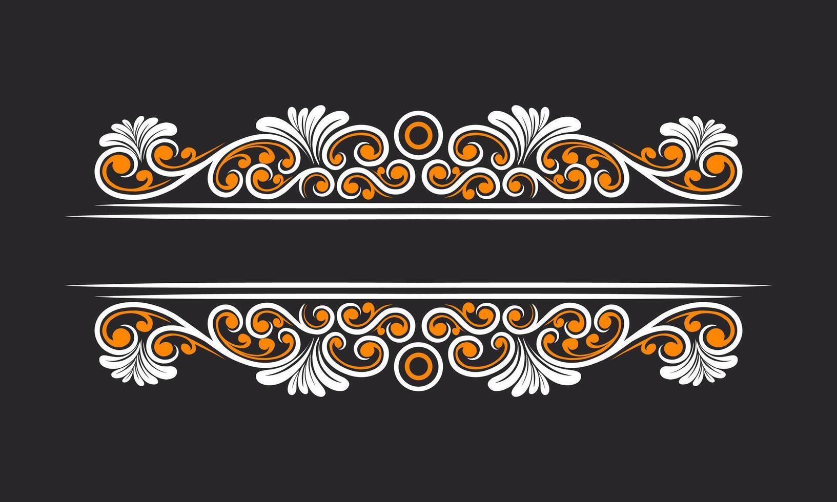 Vintage Baroque Victorian frame border victorian monogram floral engraved scroll ornament wedding vector