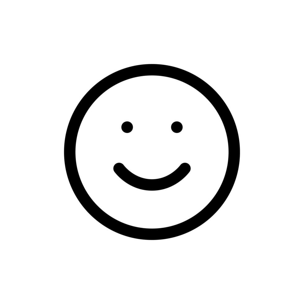 Smile icon, face vector