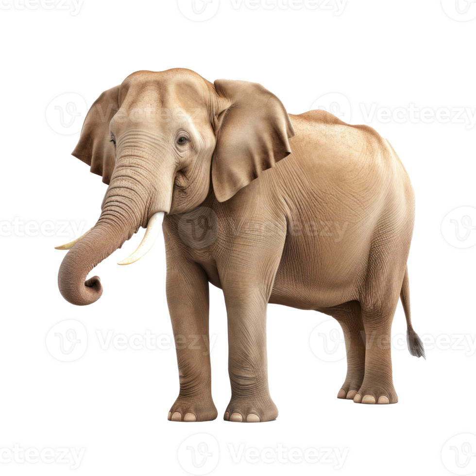 an elephant standing on a Transparent background png