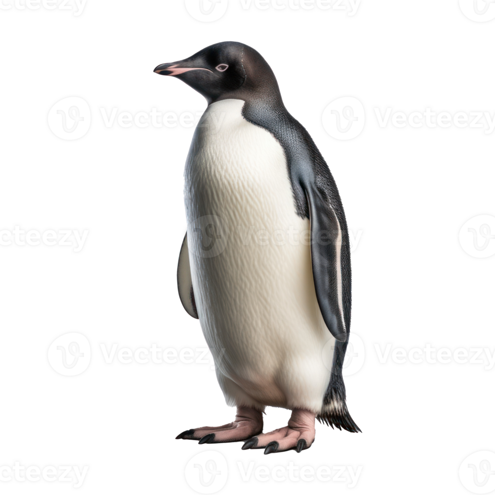 a penguin standing on a transparent background png