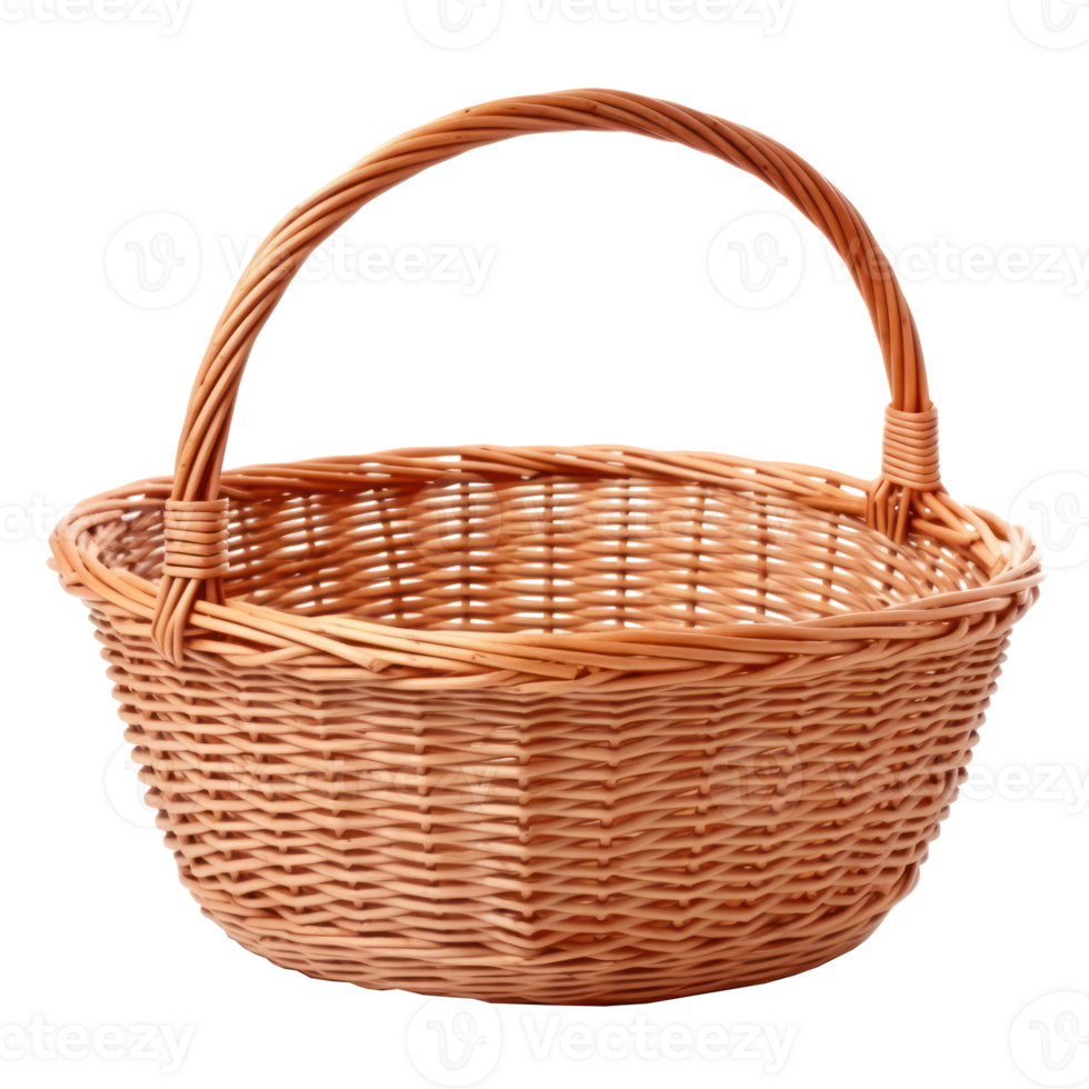 wicker basket transparent background png