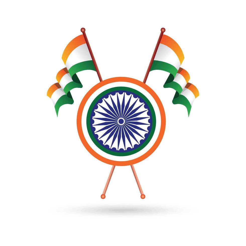 a colorful banner for the Indian republic day and independence day vector