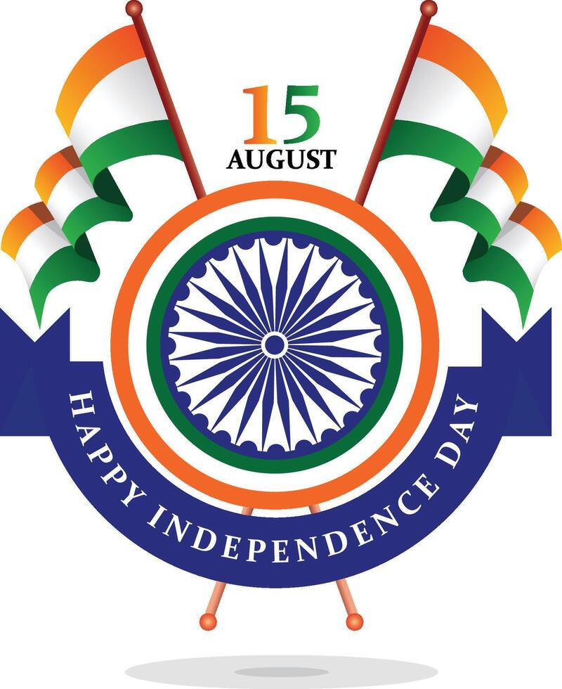 a colorful banner for the Indian republic day and independence day vector