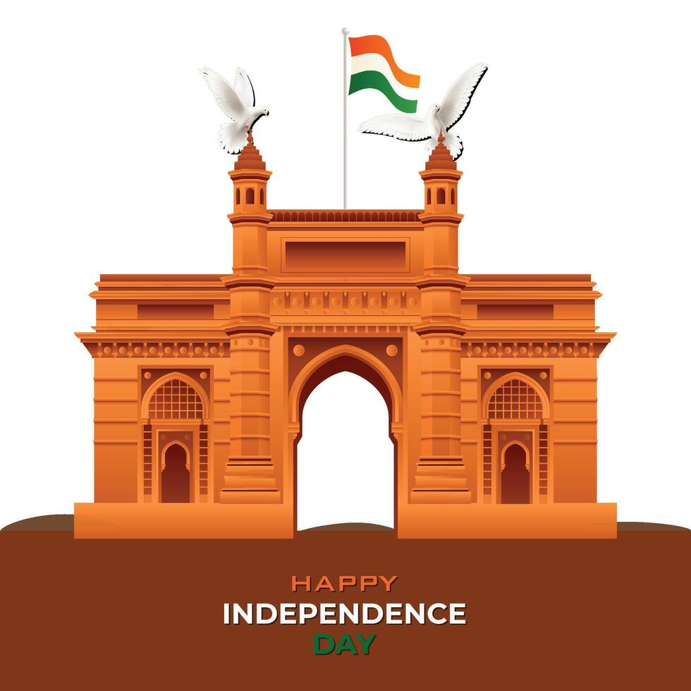 a colorful banner for the Indian republic day and independence day vector