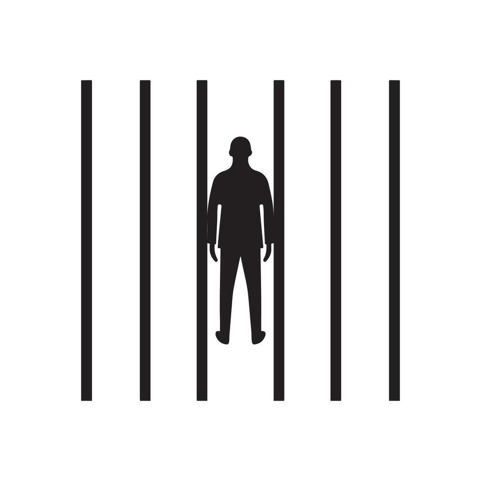 Corrupt people in jail image vector