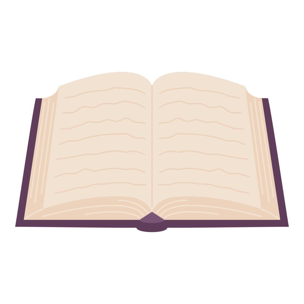 Open book. Hand drawn illustration vector