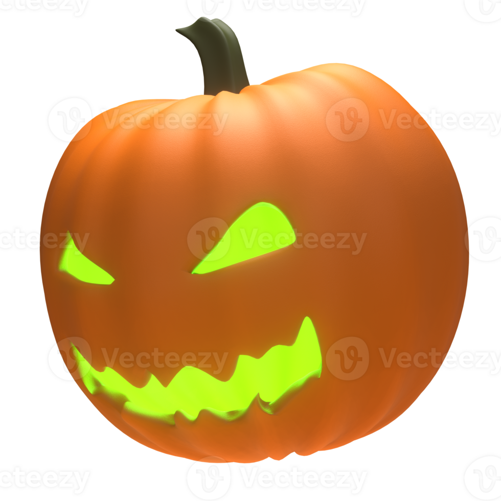 3D Halloween Pumpkin png