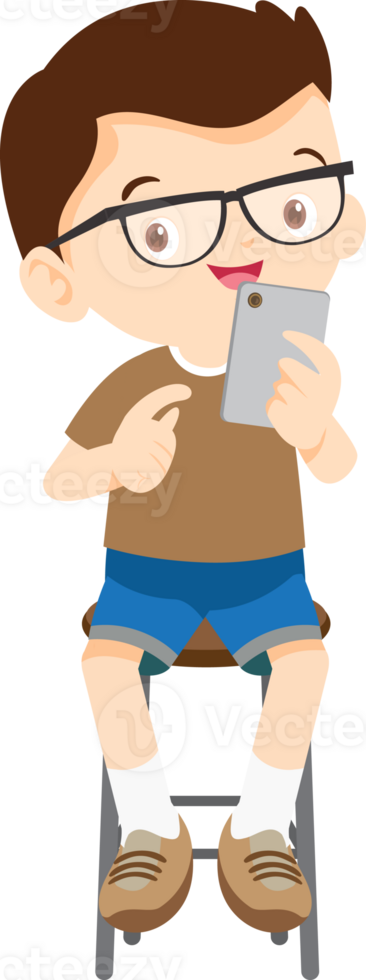 child sitting use gadget Mobile and laptop png