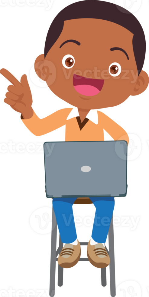child sitting use gadget Mobile and laptop png