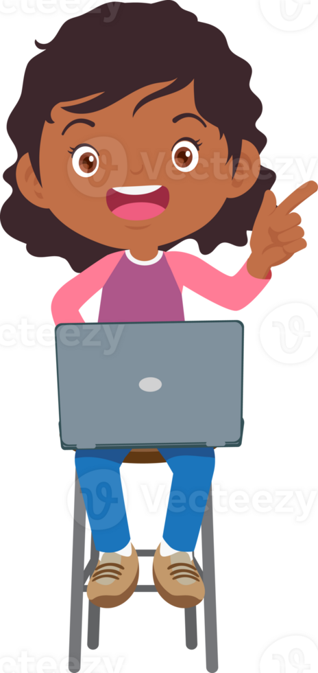 child sitting use gadget Mobile and laptop png