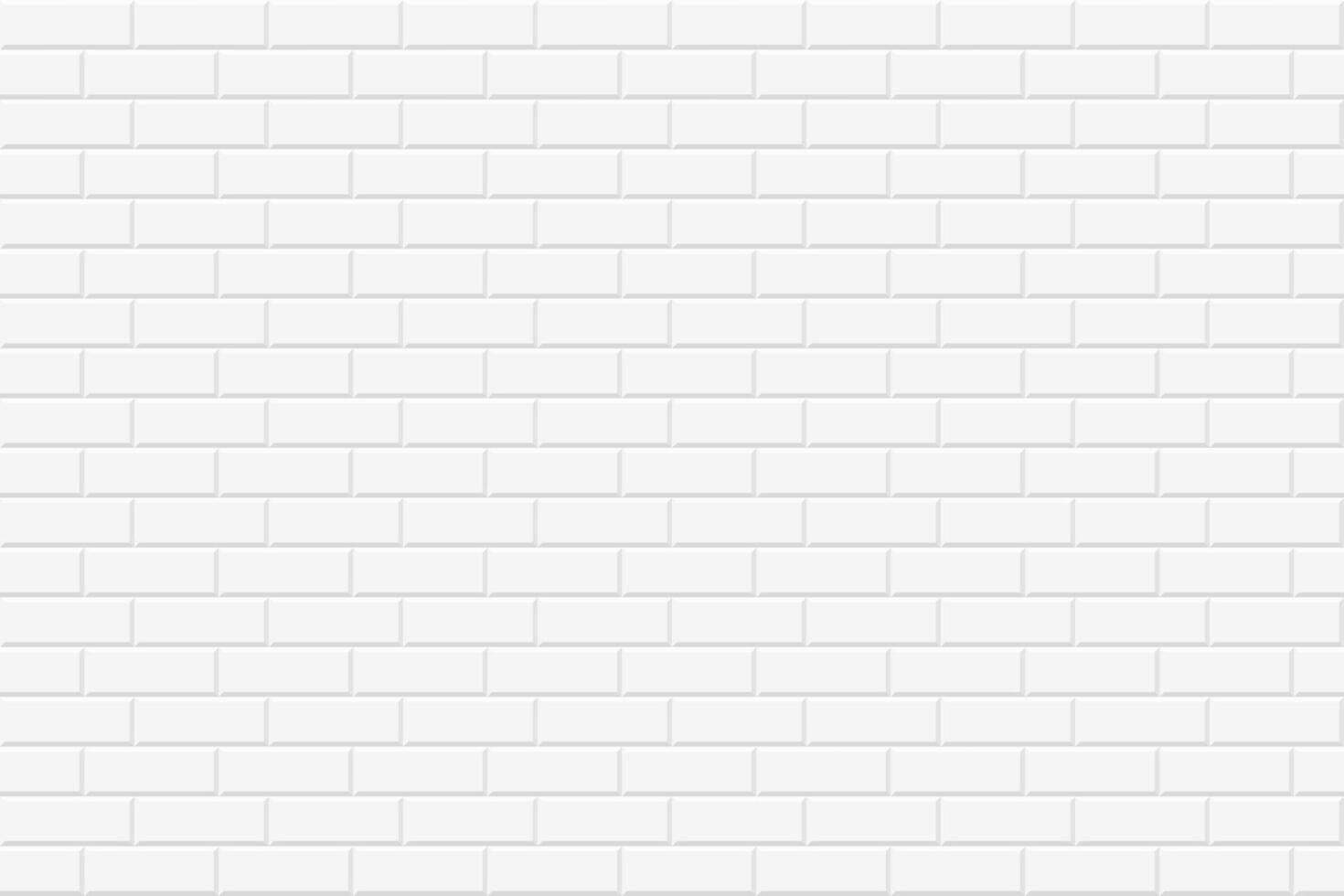 Brick wall seamless geometric texture. White design - simple background vector