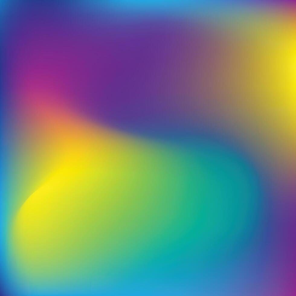 Abstract blurred gradient mesh background. Colorful smooth banner template. Holographic Texture. Metal Gasoline Brochure. Purple Pop Background. Neon Poster.Y2k vector