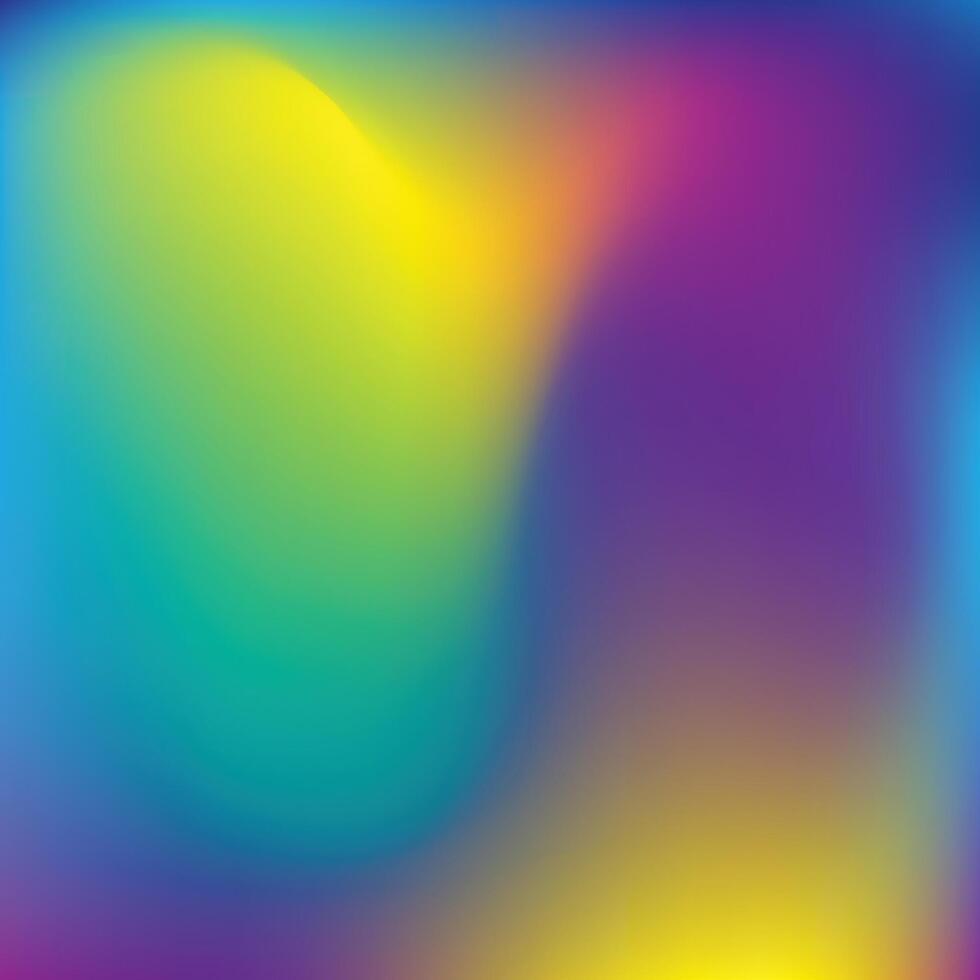 Abstract blurred gradient mesh background. Colorful smooth banner template. Holographic Texture. Metal Gasoline Brochure. Purple Pop Background. Neon Poster. Y2k vector