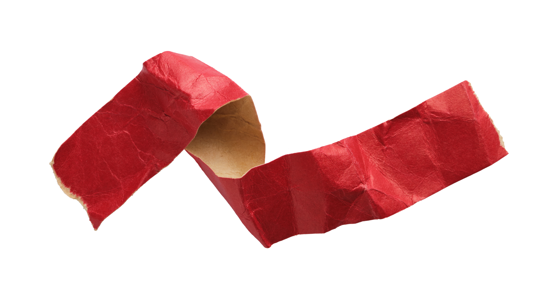 Torn paper red tape scroll cut out 47459189 PNG
