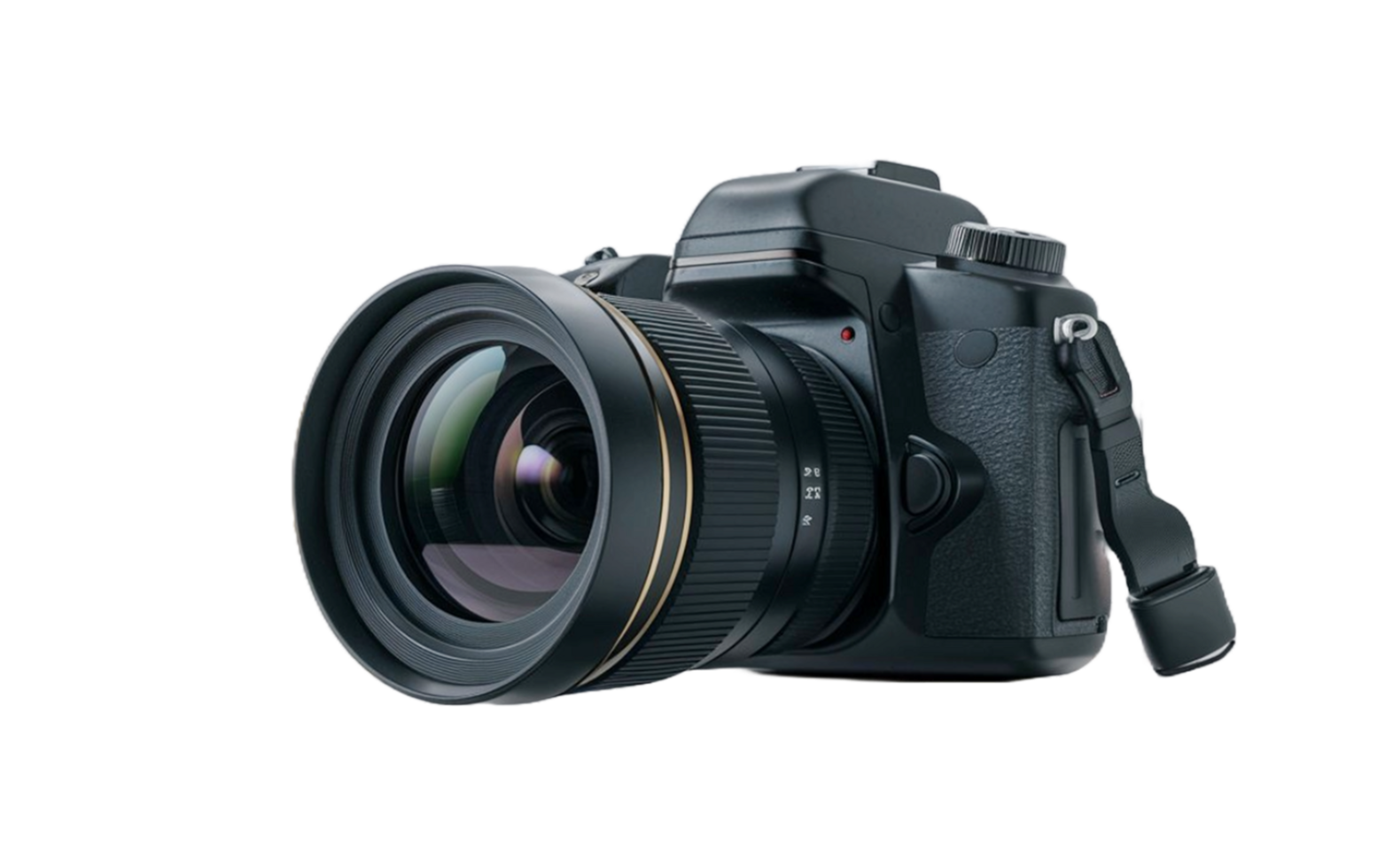 Digital camera isolated on transparent background png