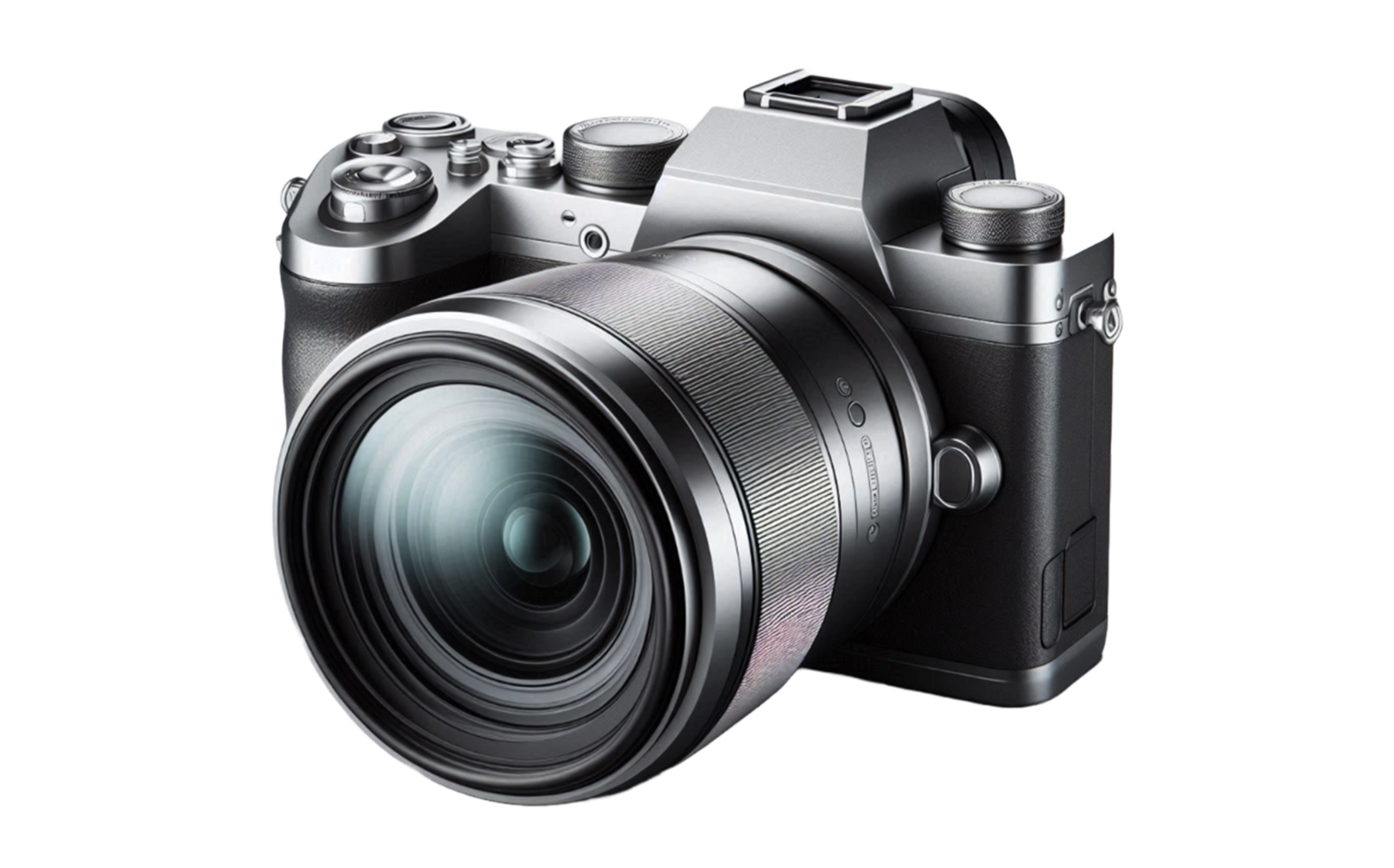 Digital camera isolated on transparent background png