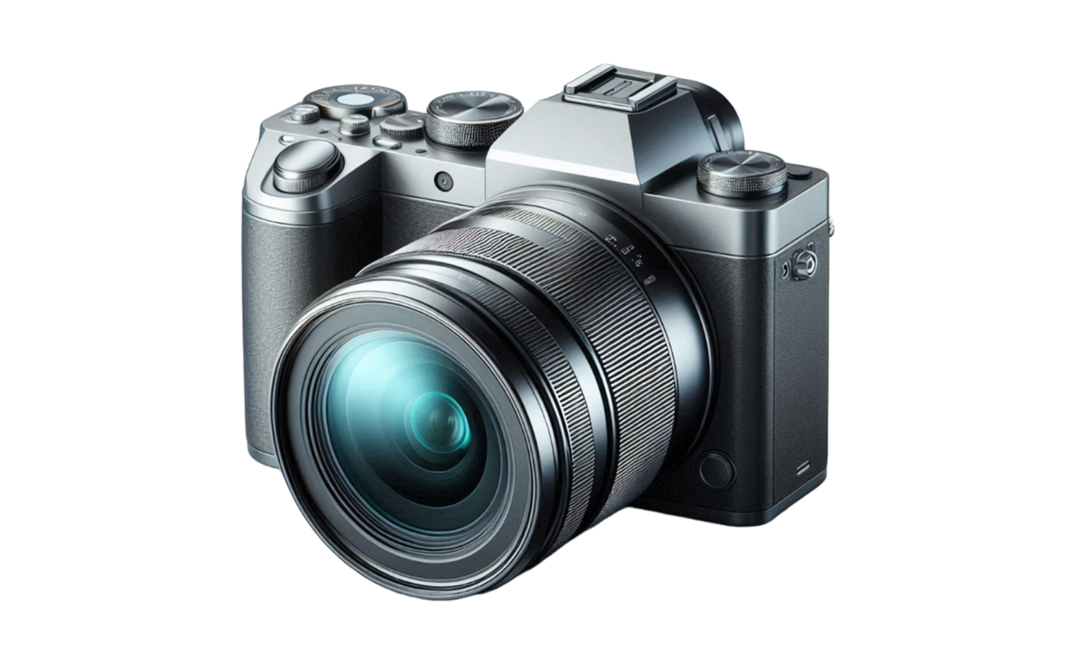 Digital camera isolated on transparent background png