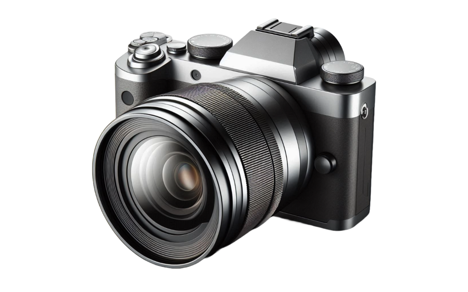 Digital camera isolated on transparent background png