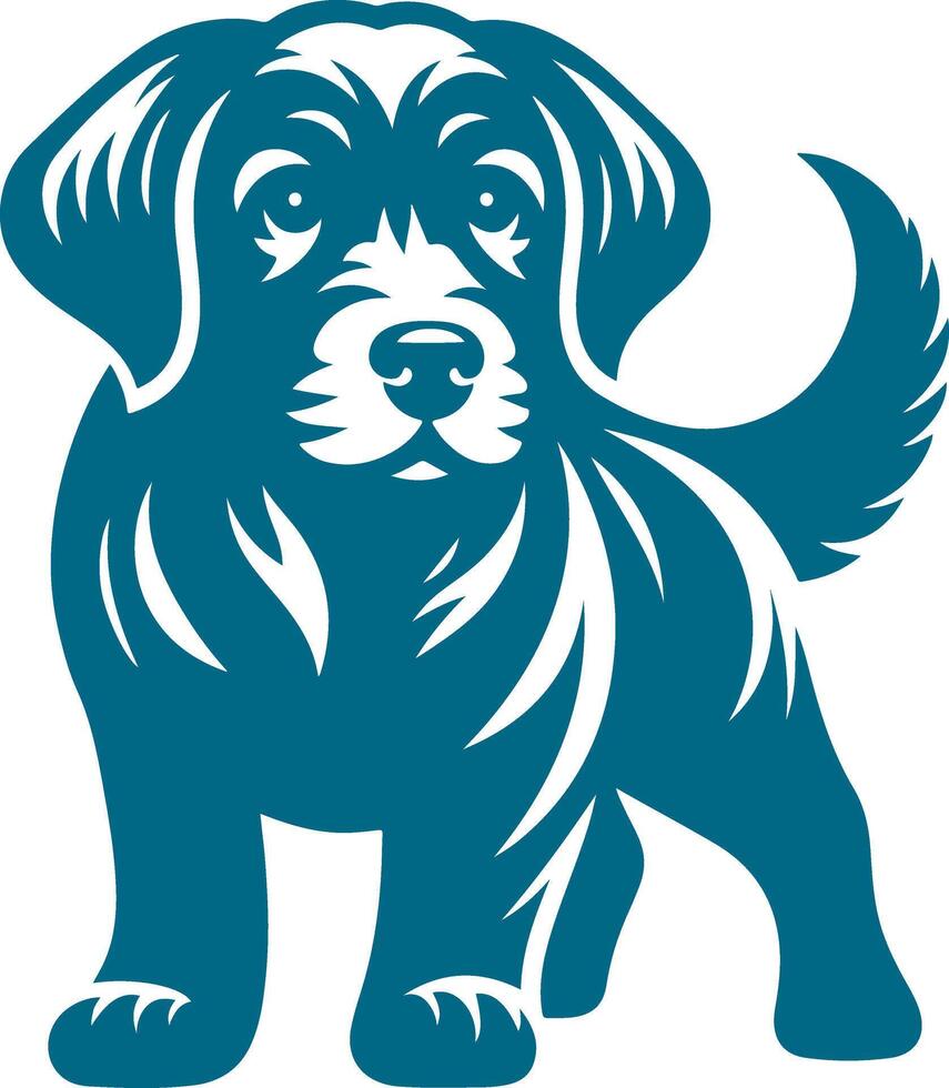 Creative and Professional silhouette Dog Faces Collection vector