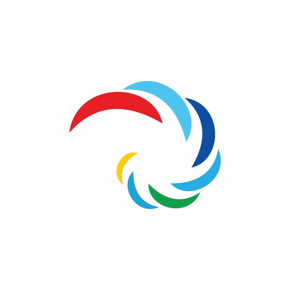 vortex abstract design logo vector