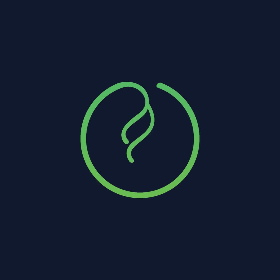 logo line abstract circle shape vector
