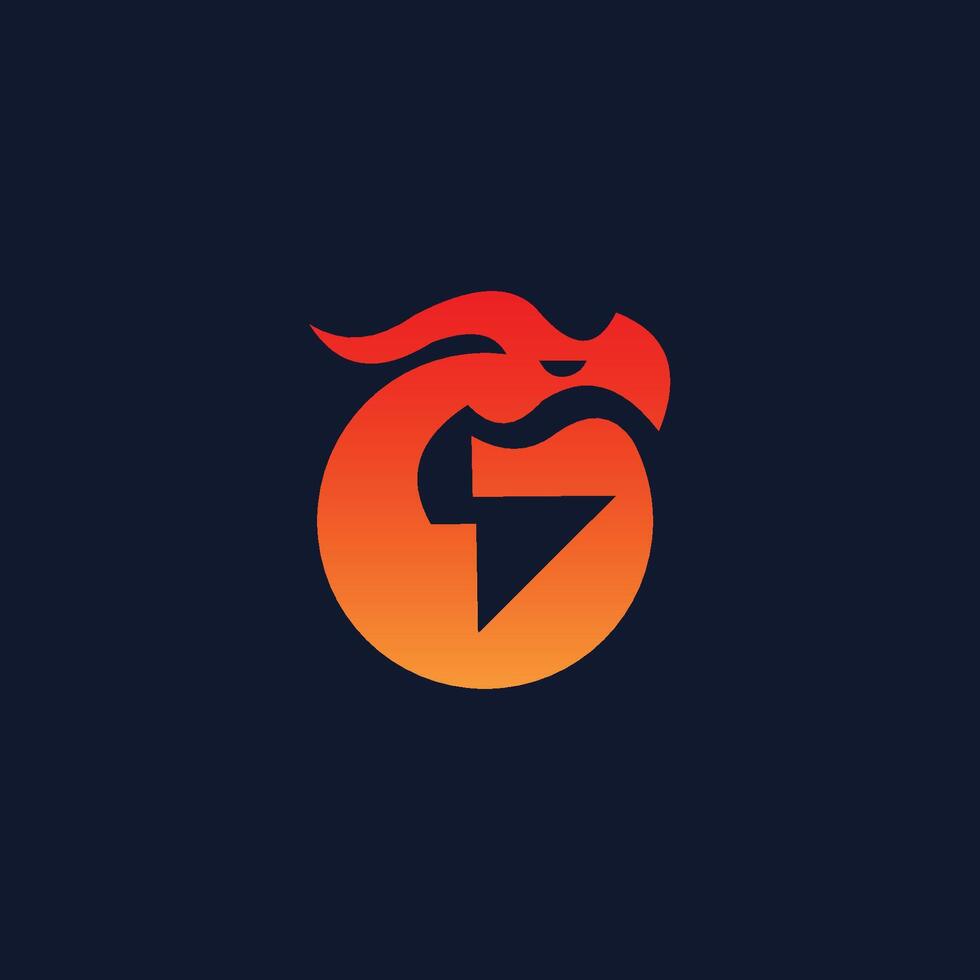 fire powered rooster logo vector