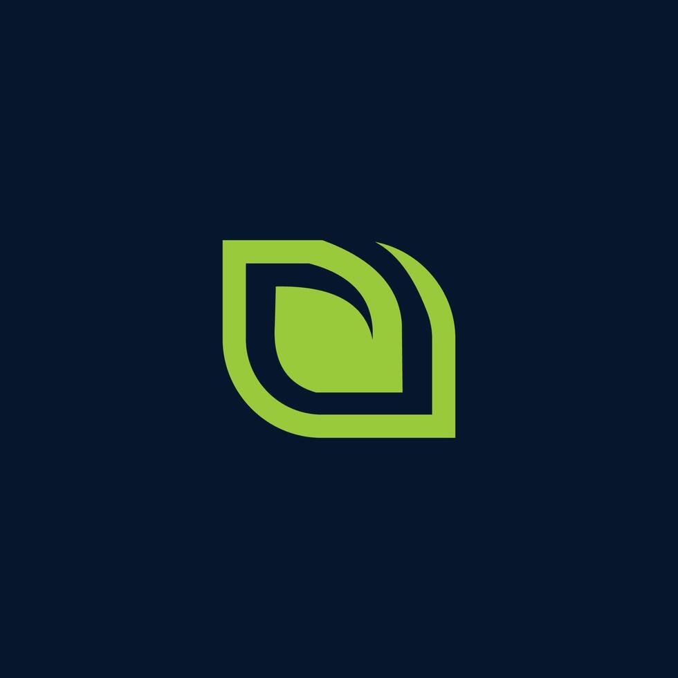 Logo simple leaf. Pattern Leaf vector