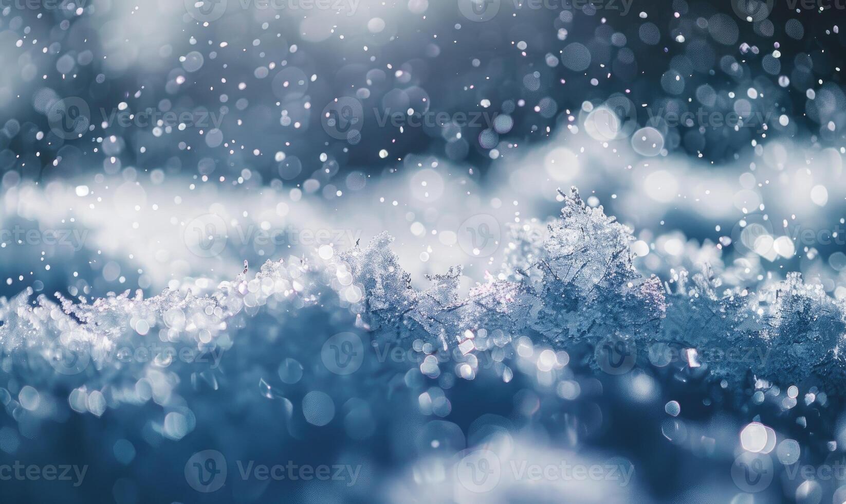 Closeup view of snow, nature background photo
