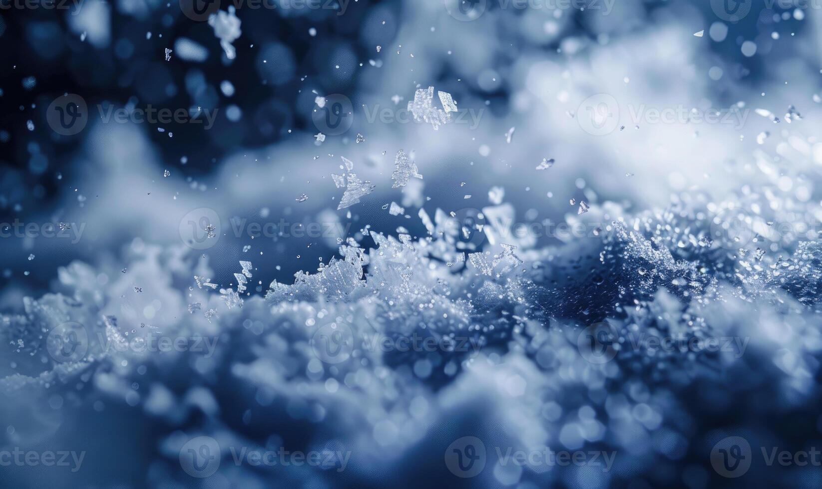 Closeup view of snow, nature background photo