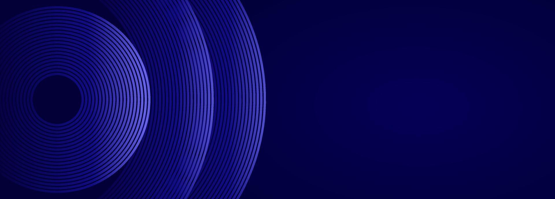 abstract dark blue background with glowing lines vector