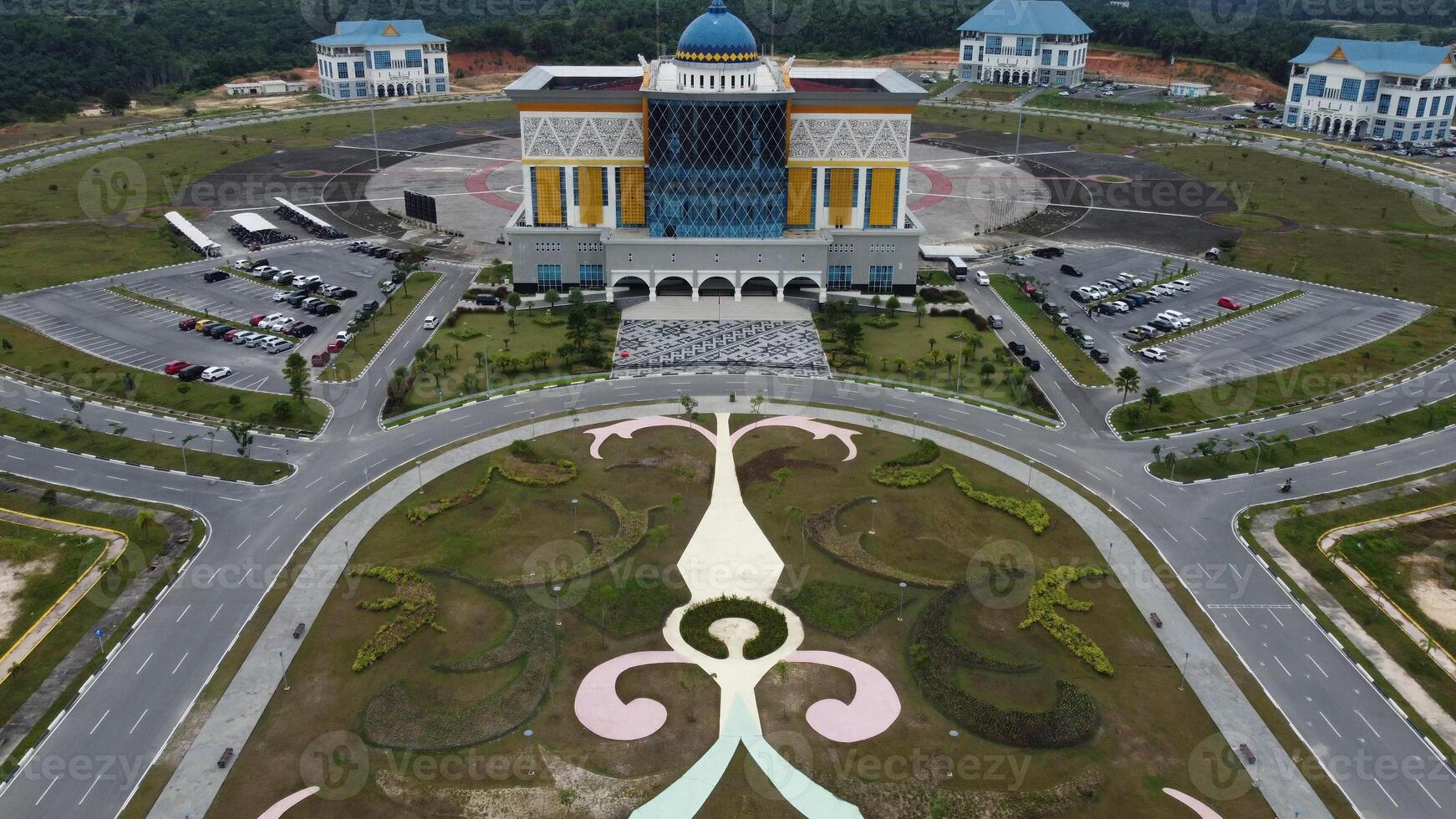 Pekanbaru City Hall with Malay architectural style photo