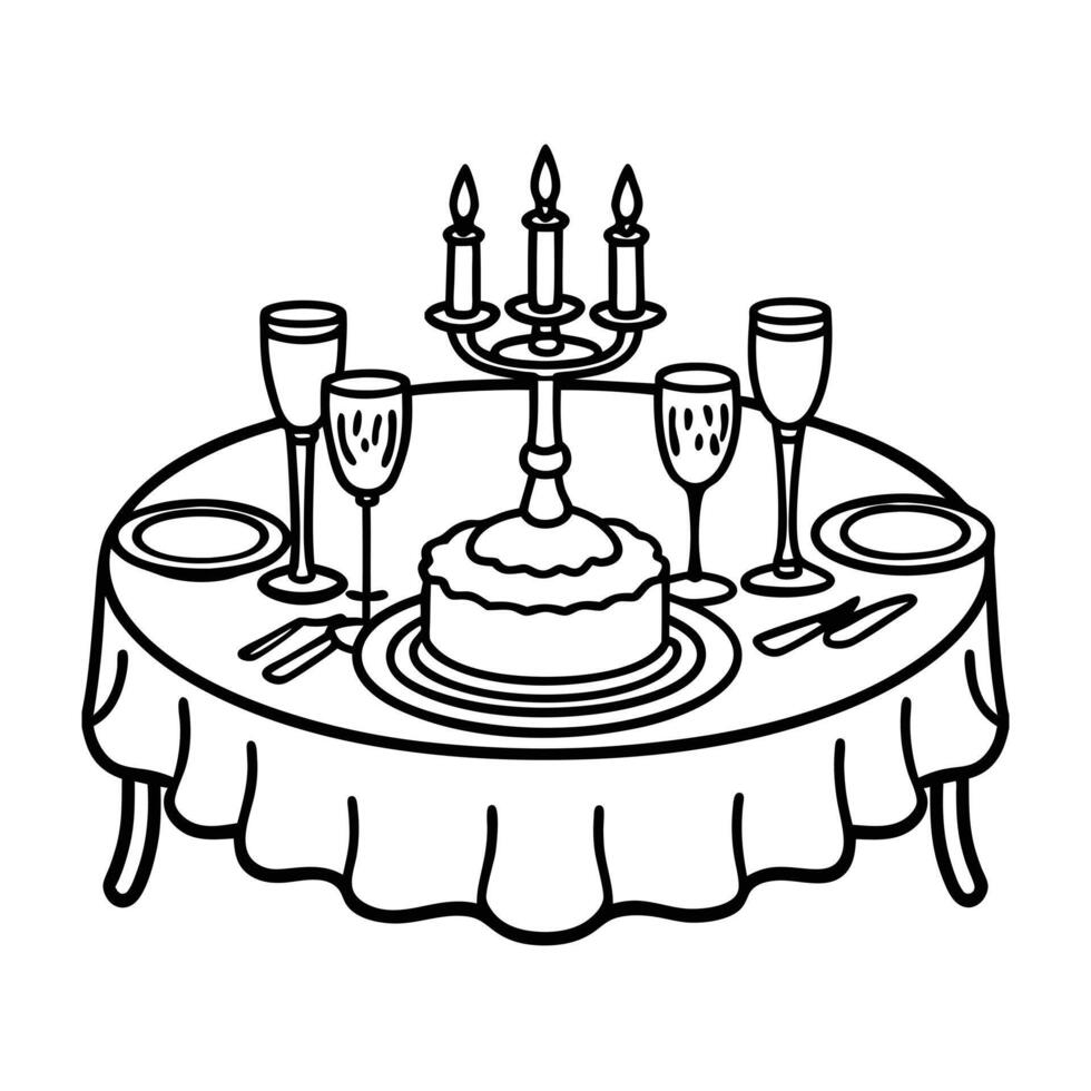 Cooking coloring pages for coloring book vector