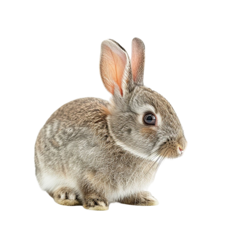 a small rabbit is sitting alone png