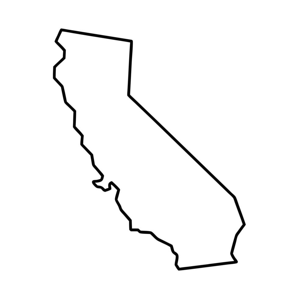 State outline. United states Coloring page vector