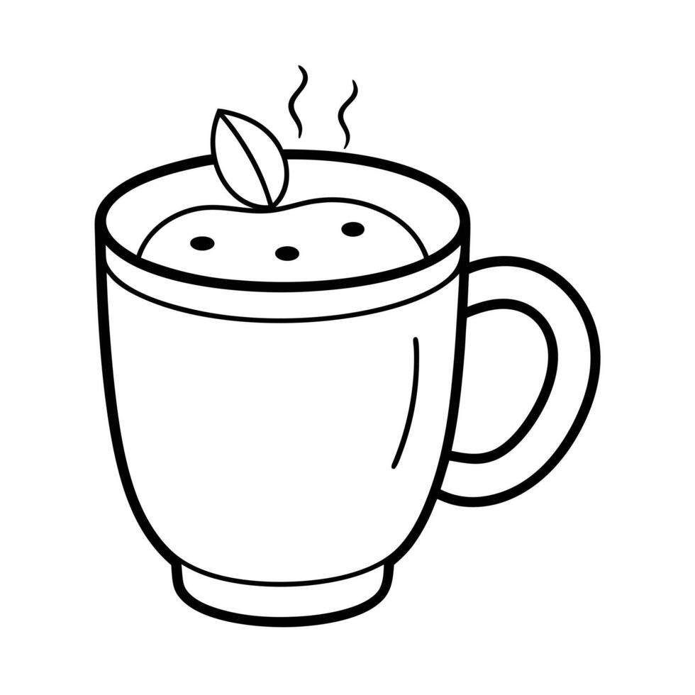 Drinks coloring pages for coloring book vector