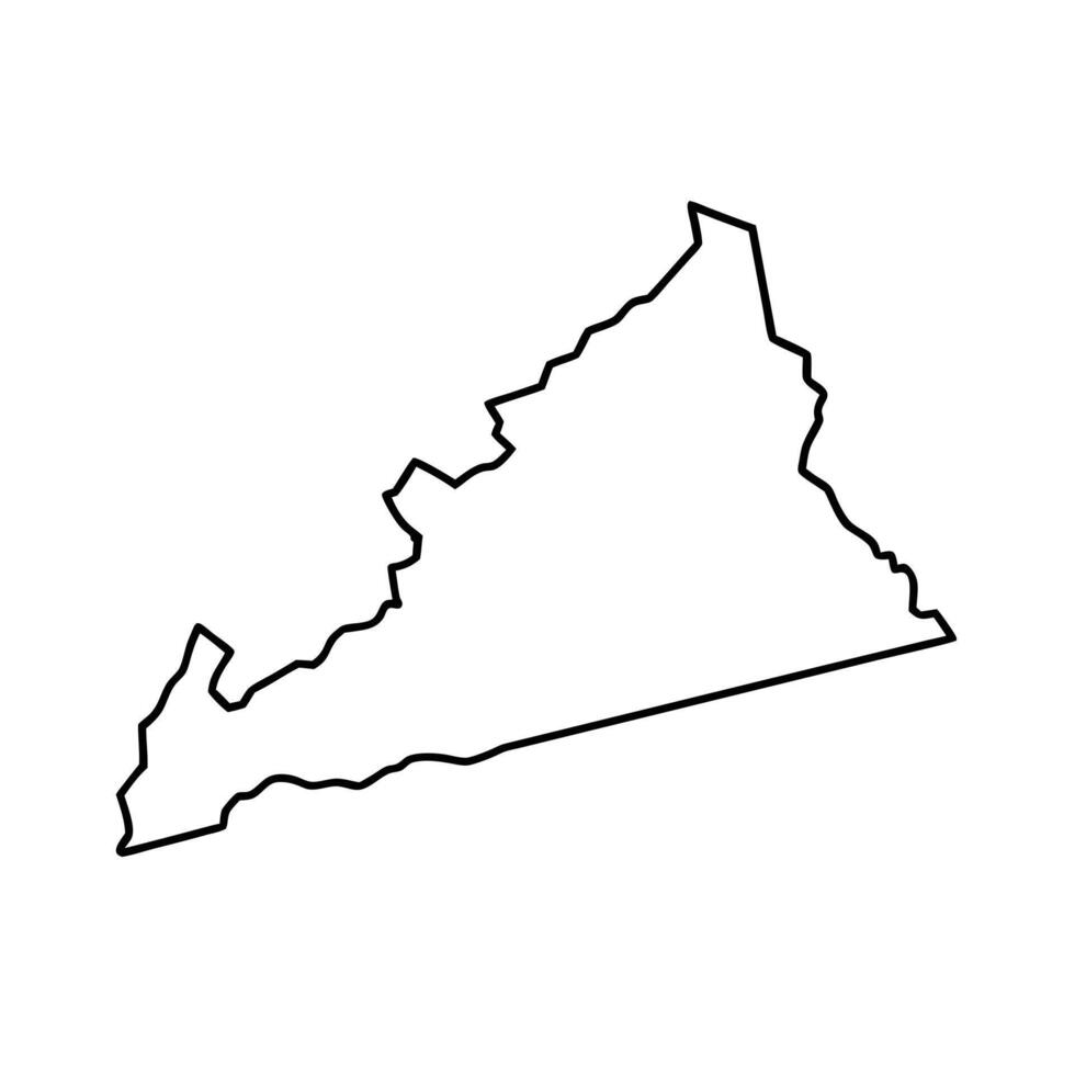 State outline. United states Coloring page vector
