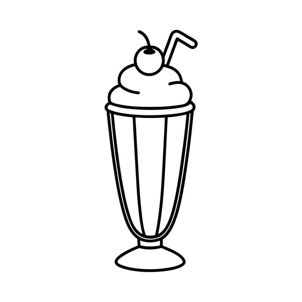 Drinks coloring pages for coloring book vector