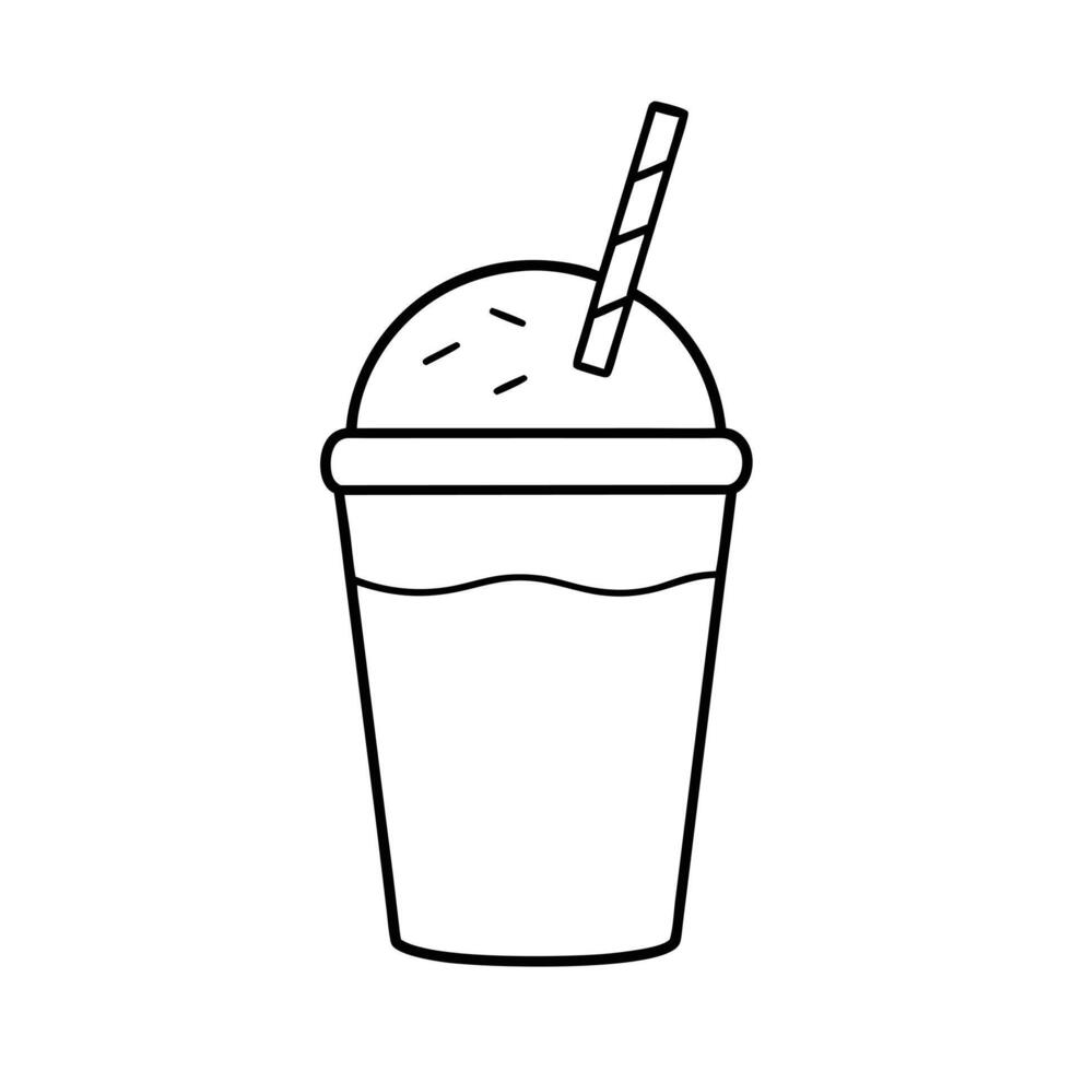 Drinks coloring pages for coloring book vector