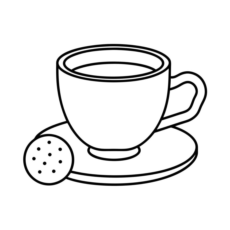 Drinks coloring pages for coloring book vector