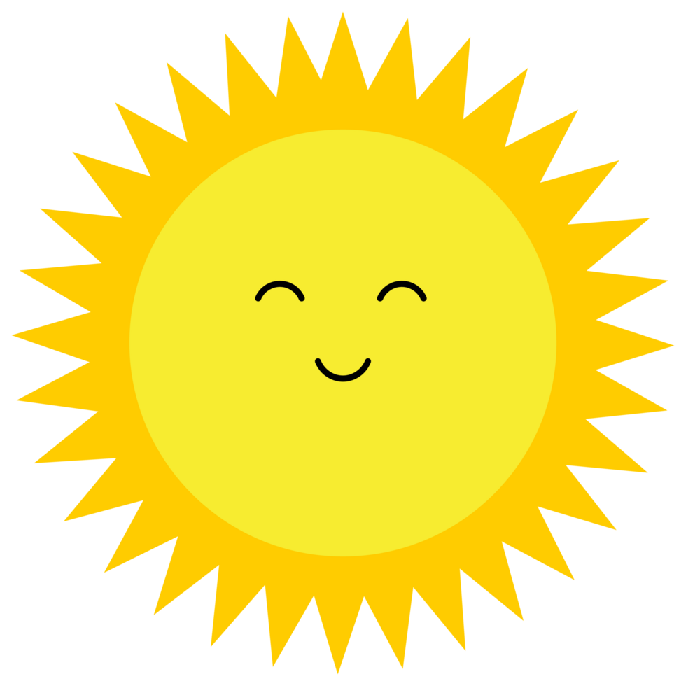 Cartoon Sun Transparent Background png