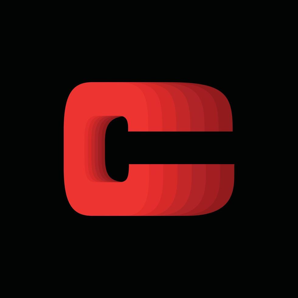 Letter C Modern Geometric Business Icon Creative Design Logo vector