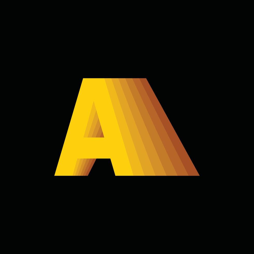 Letter A Modern Geometric Creative Business Icon Technology Logo vector