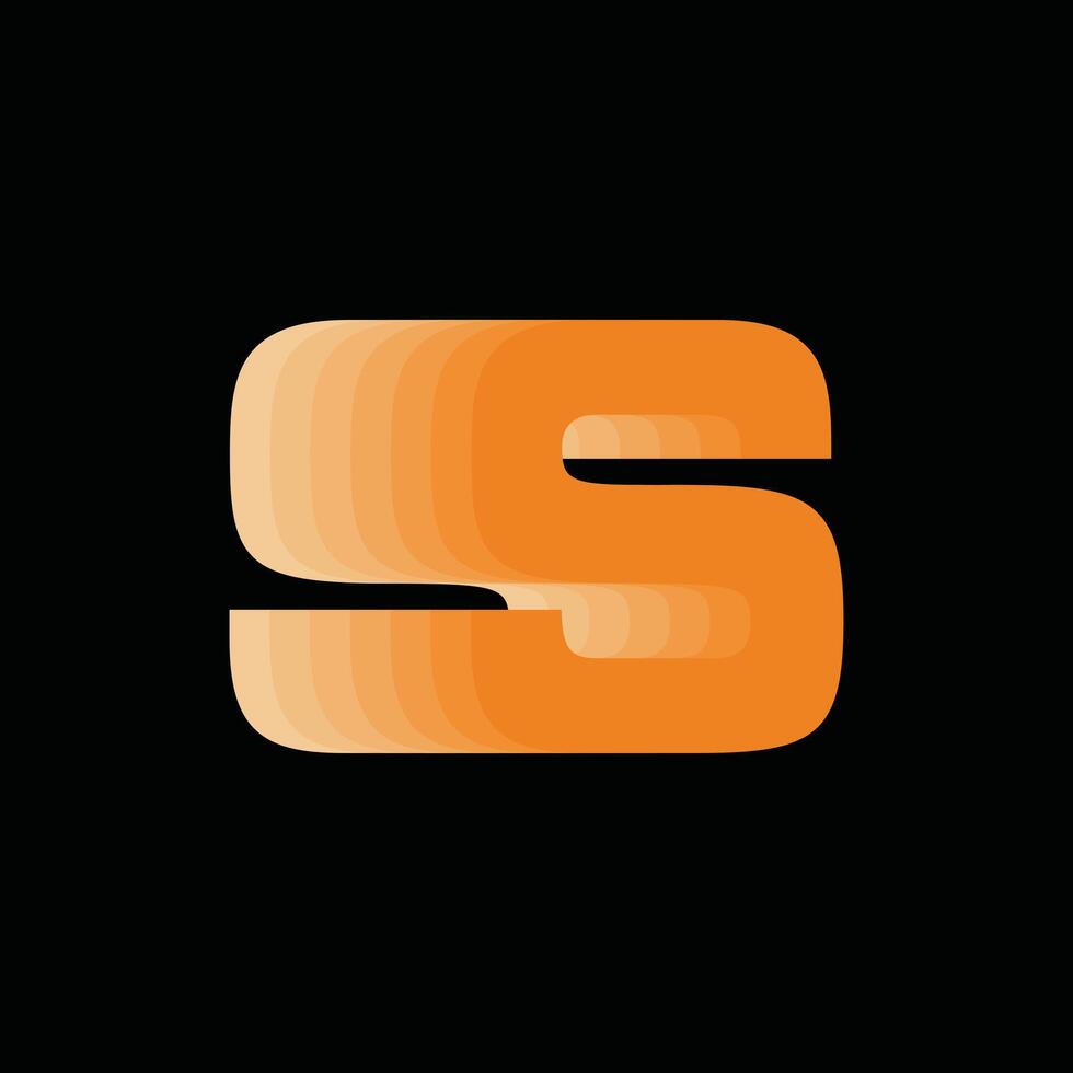 Letter S Business Technology Icon Modern Creative Design Logo vector
